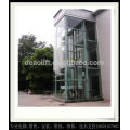 Machine roomless villa elevator with safety glass car wall